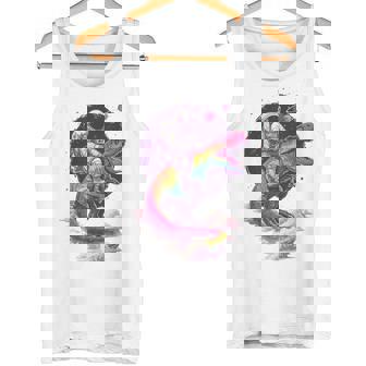 宇宙飛行士tレックス 恐竜 宇宙人 宇宙人 惑星 銀河 タンクトップ - Kawaiitshirt