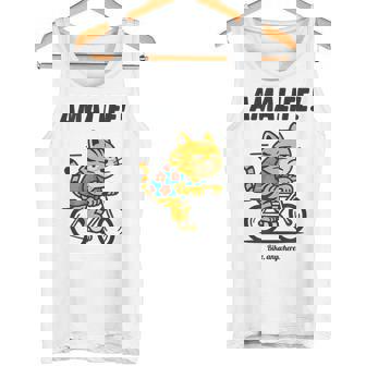 尼崎を走るチャリ猫 タンクトップ - Kawaiitshirt