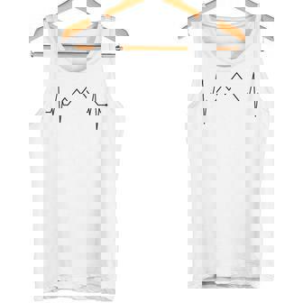 山のハートビート ハイキング 登山 恋人 ハイカー タンクトップ - Kawaiitshirt
