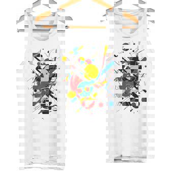 幾何学 抽象 カラフル アート グラフィック 幾何学模様 タンクトップ - Kawaiitshirt