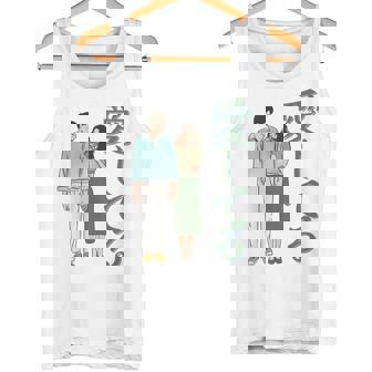 愛してるという意味のかわいい日本のカップルのデザイン 長袖tシャツ タンクトップ - Kawaiitshirt