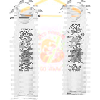 愛らしいレッサーパンダが世界を「Aww」にします。 タンクトップ - Kawaiitshirt