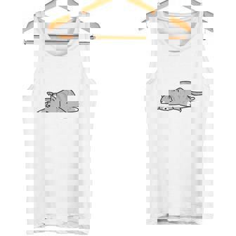 押してもダメならもうダメだ ネタ ことわざ 格言 慣用句 ジョーク ギャグ ダジャレ ツッコミ 猫 おもしろ 長袖tシャツ タンクトップ - Kawaiitshirt