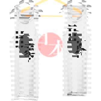 日の丸日本 国旗 ワンポイント タンクトップ - Kawaiitshirt