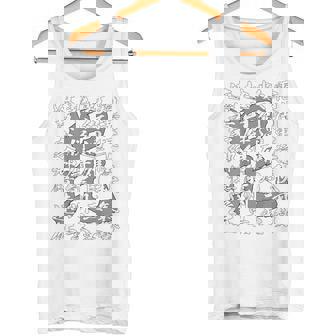 日本 侍 武士 上杉謙信 漢詩 九月十三夜 漢字 毘沙門天 旗印 バックプリント タンクトップ - Kawaiitshirt