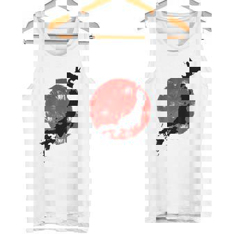 日本 赤 太陽 日本 列島 地図 かっこいい 国旗 スタイル タンクトップ - Kawaiitshirt