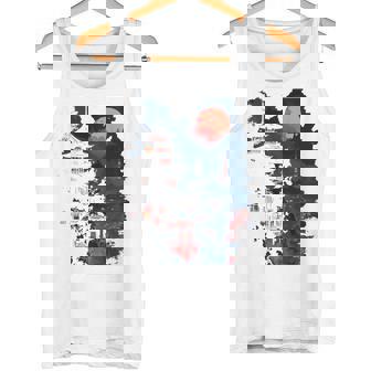 日本の忍者バックプリント。 タンクトップ - Kawaiitshirt