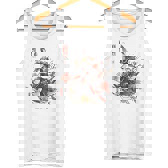 日本アート うさぎ 忍者 浮世絵 アニメスタイル サムライラビット タンクトップ - Kawaiitshirt