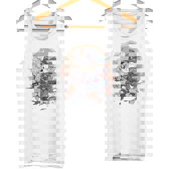 日本美術 うさぎ 忍者 浮世絵 アニメ風 侍うさぎ タンクトップ - Kawaiitshirt