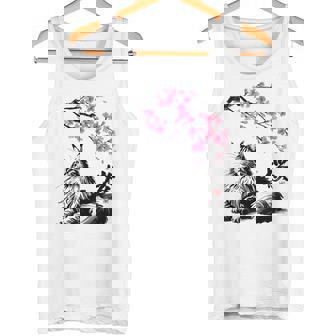 日本美術 メインクーン 猫 桜 桜 タンクトップ - Kawaiitshirt