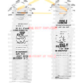最高の雇用主をあなたの目の前で探しているデザイン タンクトップ - Kawaiitshirt