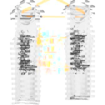 本 抽象的 グラフィック デッサン イラスト 絵画 本 タンクトップ - Kawaiitshirt