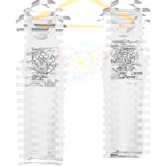 東京地下鉄地図 地図 東京地下鉄 タンクトップ - Kawaiitshirt