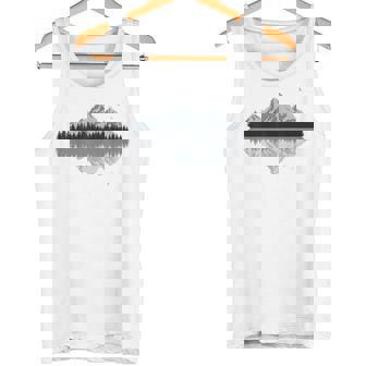 森 山 反射 野生動物 自然 ハイキング ハイカー タンクトップ - Kawaiitshirt