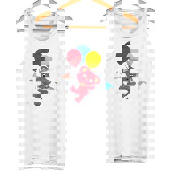 森のぬいぐるみラズ ぷかぷか風船 タンクトップ - Kawaiitshirt