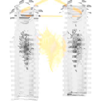 水彩 ムレックス 貝殻 貝殻 ハンティング ビーチコーミング タンクトップ - Kawaiitshirt