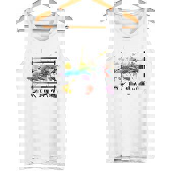 沖縄 ホエールシャークペイント スプラッター かわいい沖縄お土産 タンクトップ - Kawaiitshirt