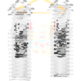 浮世絵ジャパン オカルトホラー ハロウィン 妖怪ラーメン エステ タンクトップ - Kawaiitshirt