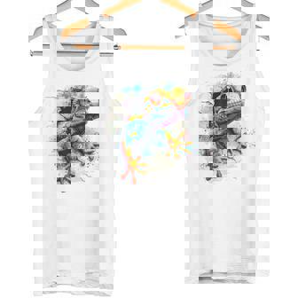 爬虫類とカラフルなヤモリ タンクトップ - Kawaiitshirt