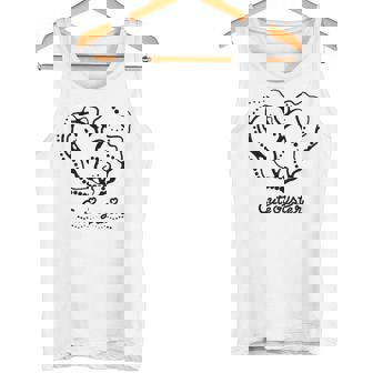 牡蠣のキャラクター「Cute Oyster」黒ver タンクトップ - Kawaiitshirt