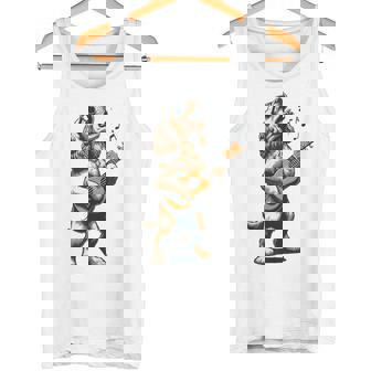 犬 演奏 ギター 歌う アメリカン コッカー スパニエル 面白い タンクトップ - Kawaiitshirt