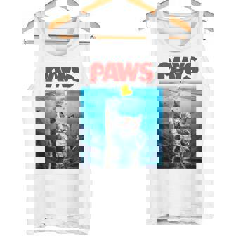 猫 ねこ 海 Paws アヒル タンクトップ - Kawaiitshirt