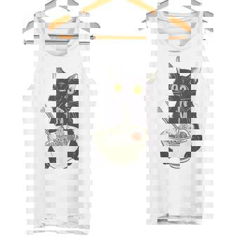 猫 ラーメン 麺 和 ラーメン かわいい 猫 タンクトップ - Kawaiitshirt