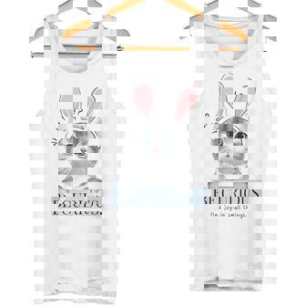 猫 面白い ネコ 可愛い うさぎ 猫好きにお勧め うさ耳ねこ タンクトップ - Kawaiitshirt