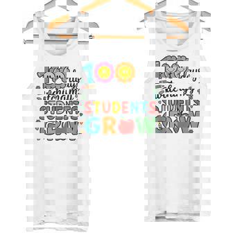 生徒たちが幸せに育つ100日間の学校を見る タンクトップ - Kawaiitshirt