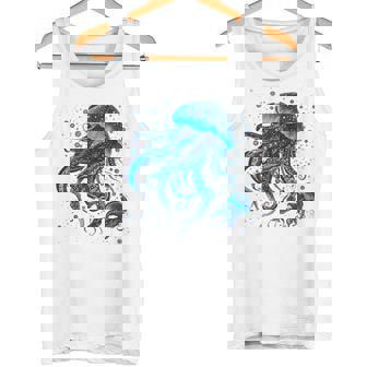 生物発光と水中世界クラゲ タンクトップ - Kawaiitshirt