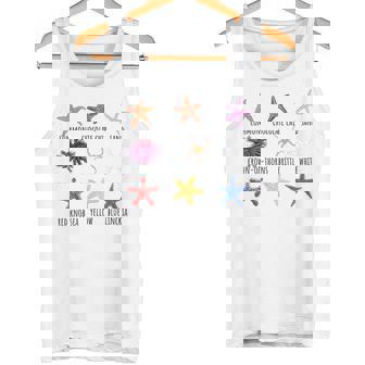 異なるタイプのヒトデの品種コレクション、かわいいヒトデ Lo タンクトップ - Kawaiitshirt