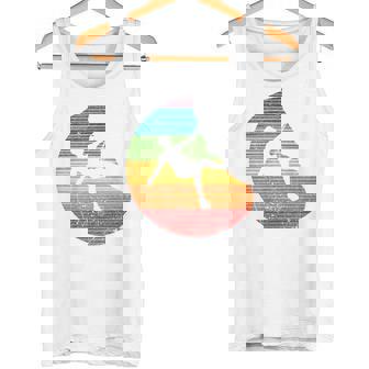 バックプリント 登山、ボルダリング、フリークライミングシルエット タンクトップ - Kawaiitshirt