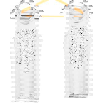 白柴たくさん かわいい柴犬 タンクトップ - Kawaiitshirt