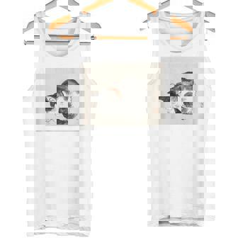 眠れる猫 子猫 このばいれい 日本 美術 絵画 かわいい 墨 タンクトップ - Kawaiitshirt