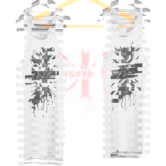 神は貧しい王のcor冠式パンクグラフィティユニオンジャックを救う タンクトップ - Kawaiitshirt