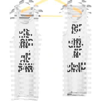 立ち上がって、頑張って、優しくして、ジム、ハッスル、成功、モチベーション タンクトップ - Kawaiitshirt