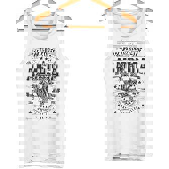 米国 アメリカン イーグル アメリカ国旗 パトリオット Usa バックプリント メンズ タンクトップ - Kawaiitshirt