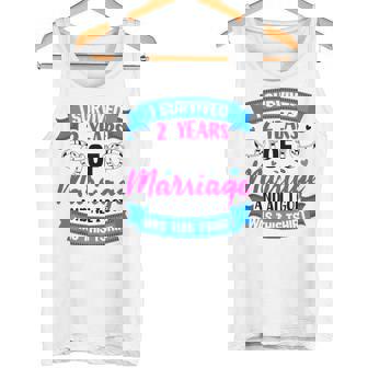 結婚2年 結婚2周年 タンクトップ - Kawaiitshirt