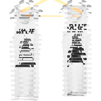 線路付きレールライフ 鉄道作業員と鉄道模型用 タンクトップ - Kawaiitshirt