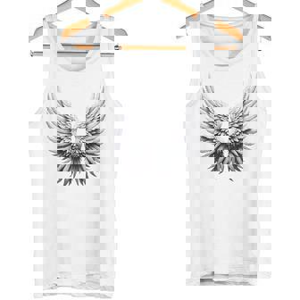 背中には白い天使の羽 タンクトップ - Kawaiitshirt