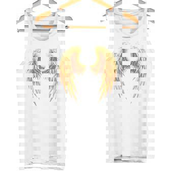 背中には金色の天使の羽 タンクトップ - Kawaiitshirt