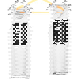 背番号 60 チーム短大スポーツ背番号付きユニフォーム タンクトップ - Kawaiitshirt