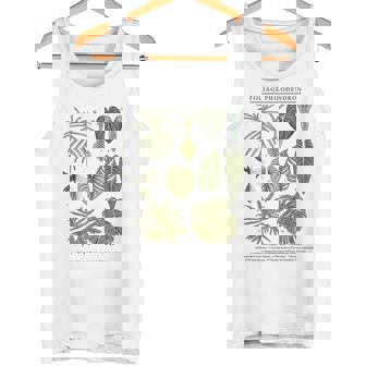 葉 フィロデンドロン サトイモ 植物 恋人 ギフト アンスリウム タンクトップ - Kawaiitshirt