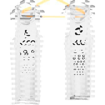 視力検査眼鏡屋面白い タンクトップ - Kawaiitshirt