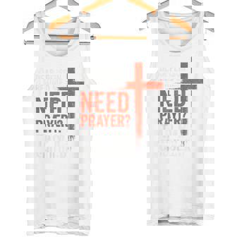 親愛なる私の後ろにいる人は祈りが必要だ、私の肩をたたいて信仰を タンクトップ - Kawaiitshirt