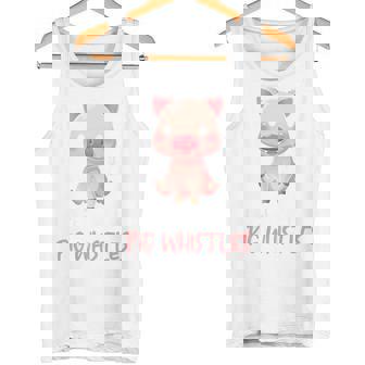 バックプリント 豚の口笛を信じる タンクトップ - Kawaiitshirt