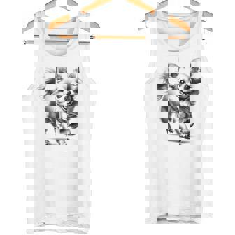 超かわいいチワワ フォトリアリスティック描画スタイル タンクトップ - Kawaiitshirt