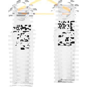 週休七日 パンダ ジョーク かわいい 動物好き ギャグ好き ジョーク好き ギャグ おもしろ ネタ タンクトップ - Kawaiitshirt