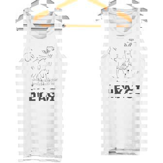 部屋着 おもしろ 普段着 へやぎ ネタ ダジャレ おなら へ 屁 メンズ レディース キッズ ヤギ Goat 動物 タンクトップ - Kawaiitshirt