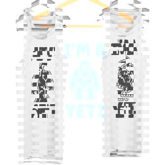 野獣のイエティ 忌まわしい雪だるまのユーモア 私はイエティが大好き I'm A Yeti タンクトップ - Kawaiitshirt